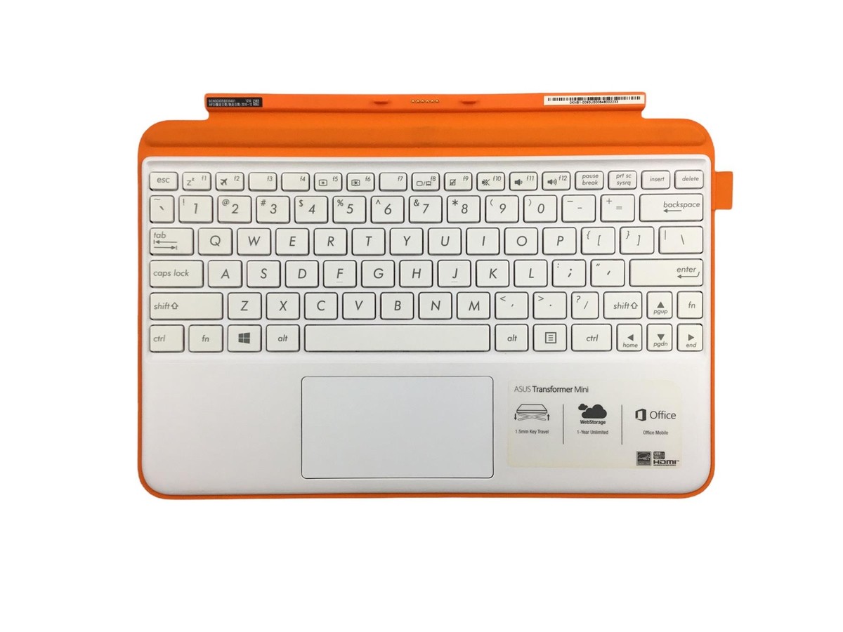 ASUS Transformer Mini Keyboard Orange/White T102H T103H | eBay