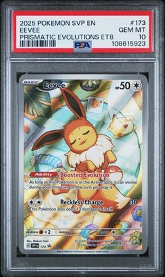 2025 POKEMON SVP EN-SV PRISMATIC EVOLUTIONS ETB PROMO #173 EEVEE