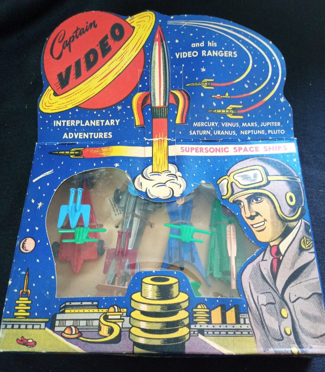 1950s Vintage Captain Video Supersonic Space Fighters Boxed