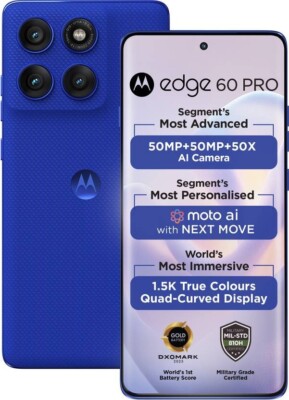 Motorola Edge 60 Pro 256 GB ROM + 12GB RAM Global Version Unlocked