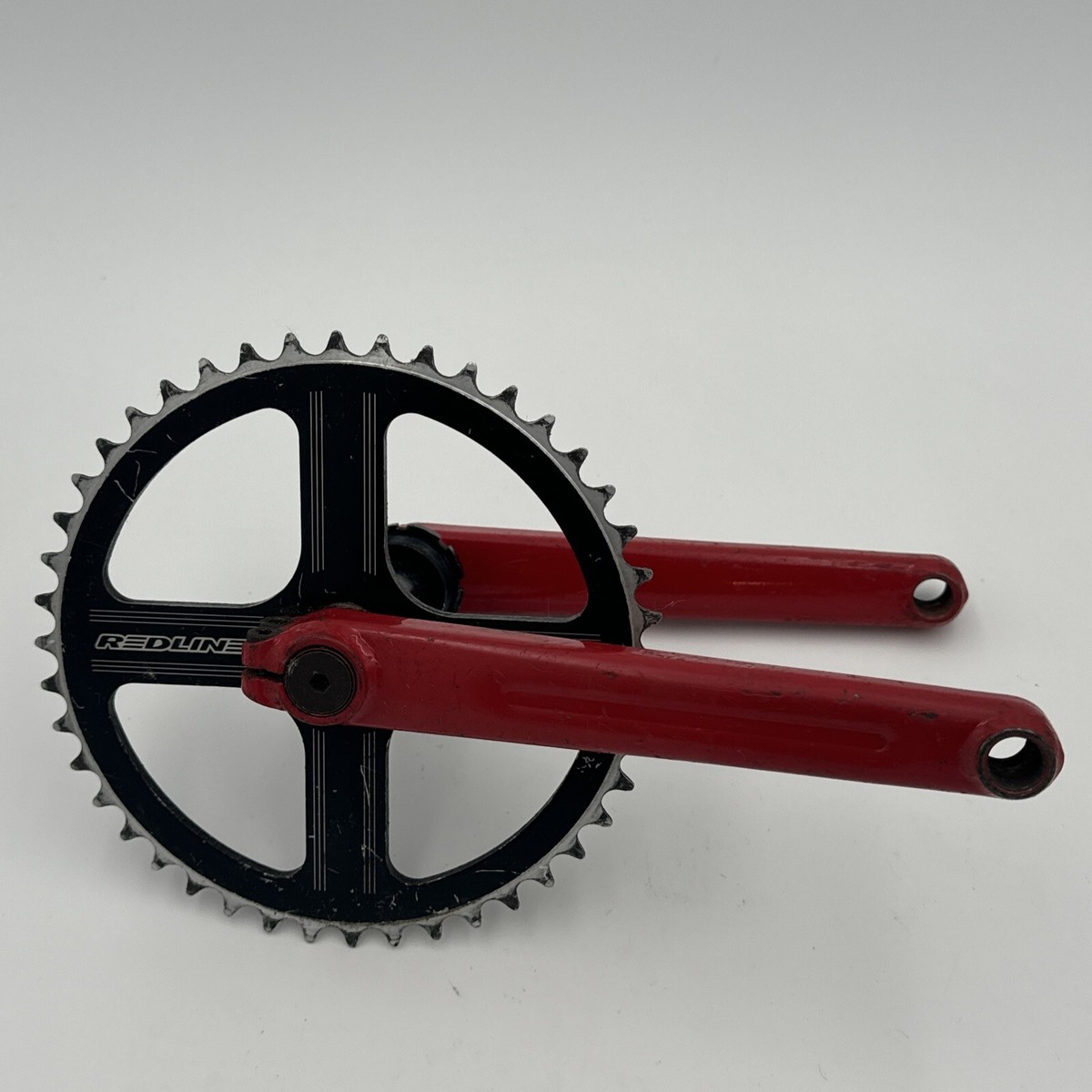 REDLINE FLIGHT BMX Crank Set Double Pinch 180mm Red 44t | eBay