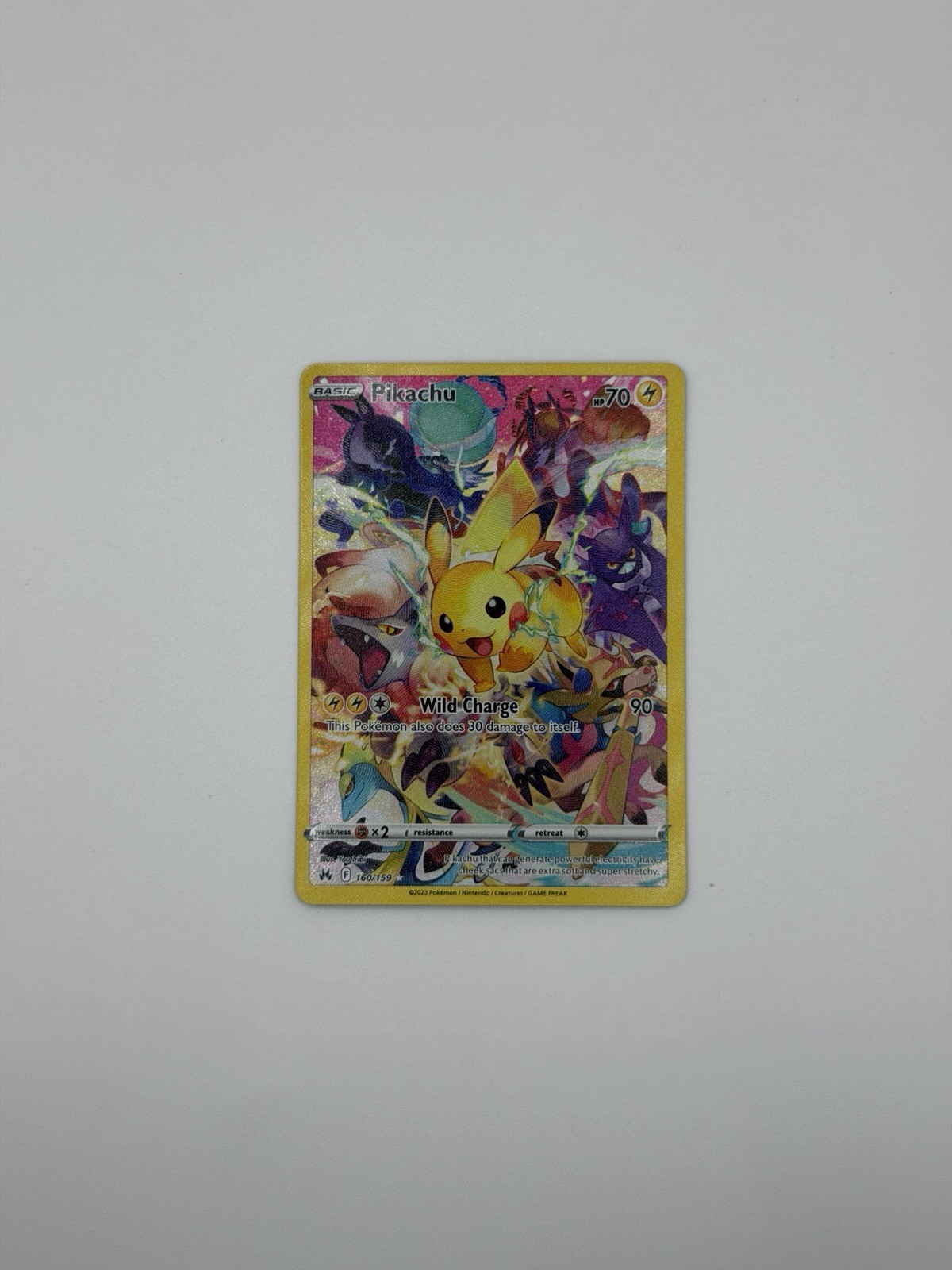 Pikachu 2023 Sword & Shield: Crown Zenith #160/159 Holo (Secret