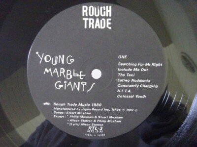Young Marble Giants Colossal Youth Rough Trade RTL-3 Japan VINYL