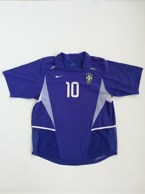 Original Nike Brazil Away 2002-04 Brasil Soccer Shirt Player Issue