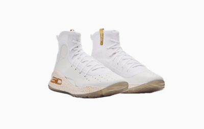 Under Armour Curry 4 Retro White Gold 1298306-111 Men's 7.5-13