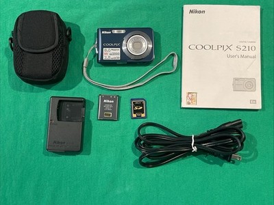 MINT Nikon Coolpix S210- 8.0MP Digital Camera w/battery, Case Sd