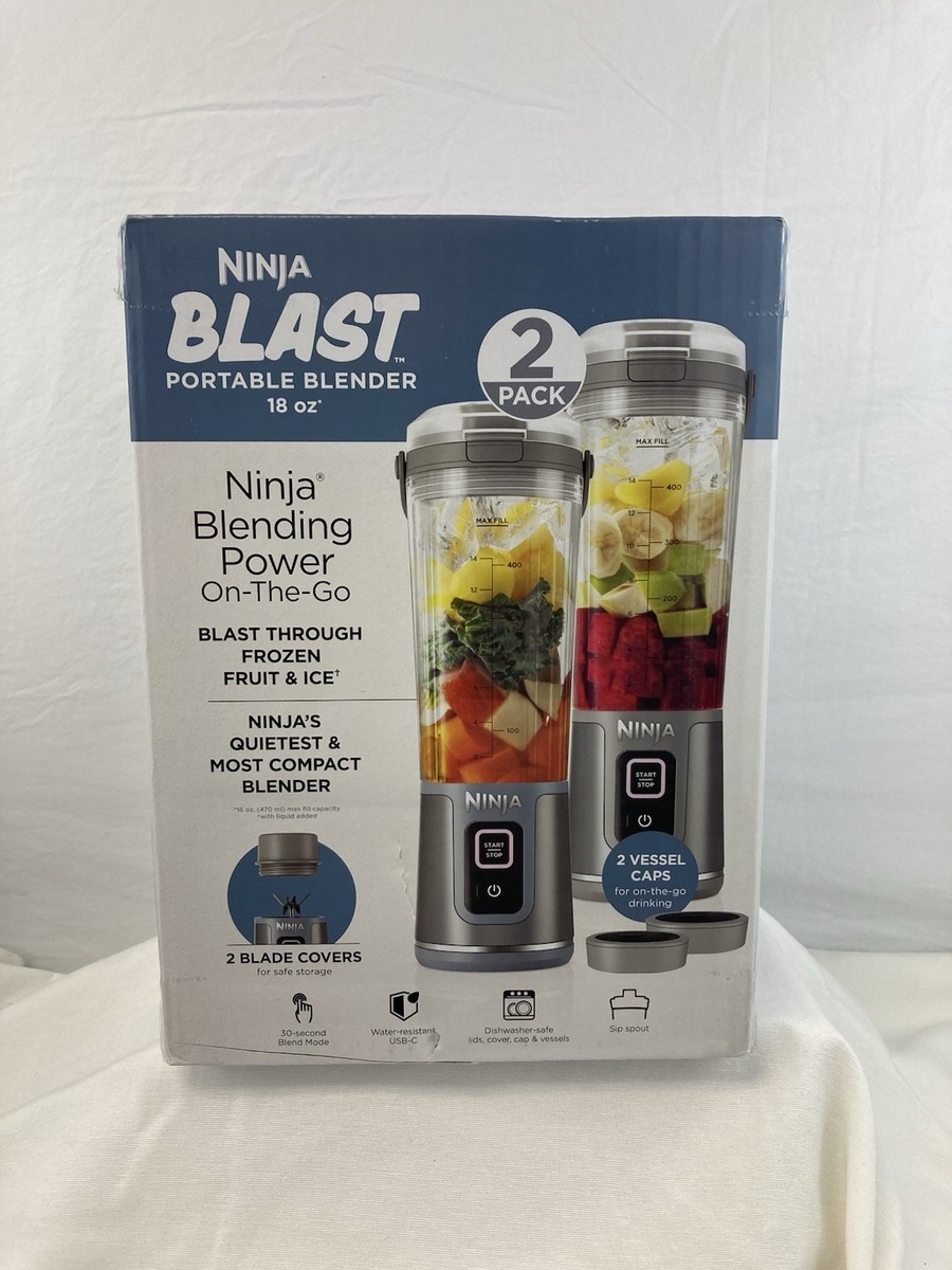 Ninja Blast Portable Blender 2 Pack | 18oz Cordless USB-C