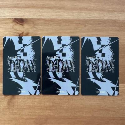 SUGA AgustD D-DAY JAPAN FC Lucky Draw Official Photocard JPFC