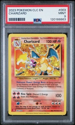 PSA 9 Charizard 003 2023 Pokemon CLC Charizard & Ho-Oh Ex Deck