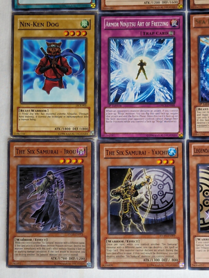 Lot of 32 - Yu-Gi-Oh 1996 Cards Six Samurai, Senior Silver Ninja