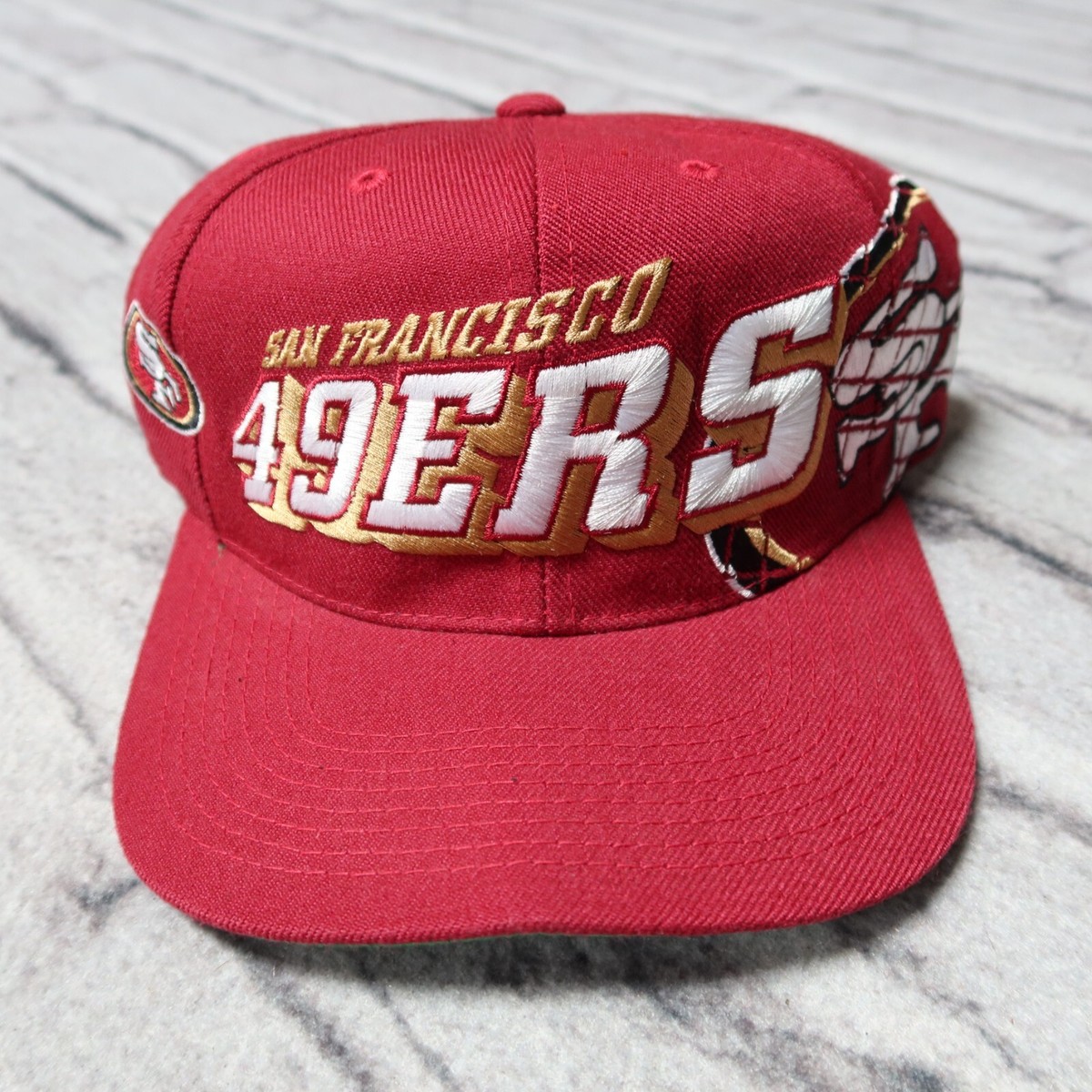 Vintage 90s San Francisco 49ers Wool Snapback Hat by Sports
