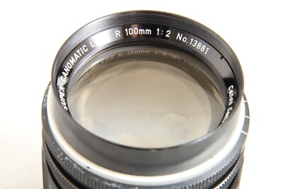 Excellent++ Canon Super Canomatic R 100mm F2 f/2 FL Lens w/T60
