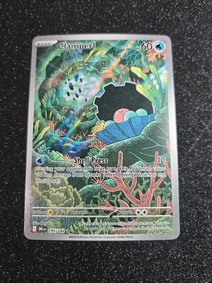 Pokemon Clamperl 195/182 Sv10: Destined Rivals Holo Full Art Rare