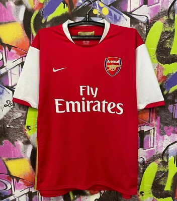 Arsenal 2007 2008 Home Shirt Football Soccer Jersey Top Nike Mens