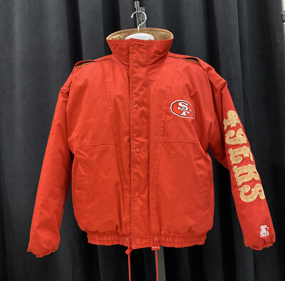 VTG Starter Mens Red San Francisco 49ers Football NFL Varsity