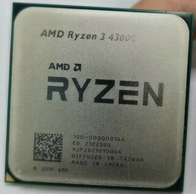 AMD Ryzen 3 4300G AM4 3.8GHz Quad Core Desktop 65W CPU Processor