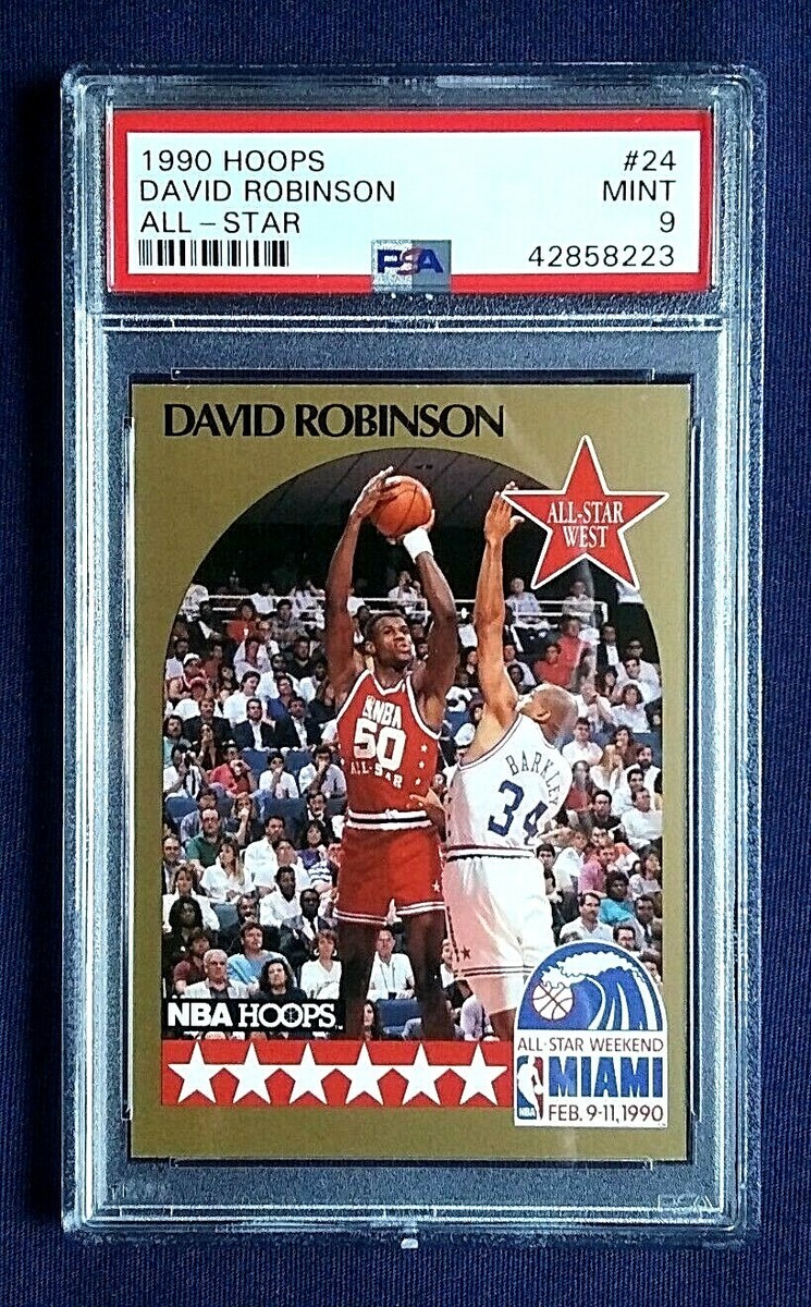 1990 NBA Hoops David Robinson West All~Star Card #24 ~ PSA Graded