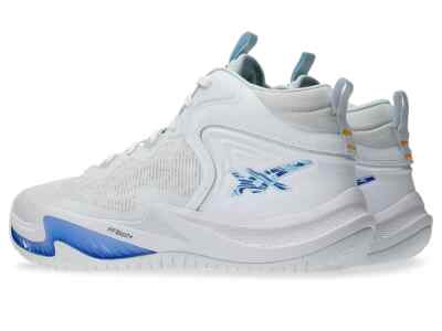 ASICS NOVA SURGE 3 1061A048 100 White Bright Cyan Basketball Shoes