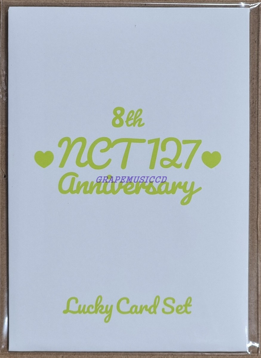 NCT 127 8TH ANNIVERSARY OFFICIAL MD GOODS LUCKY CARD SET +