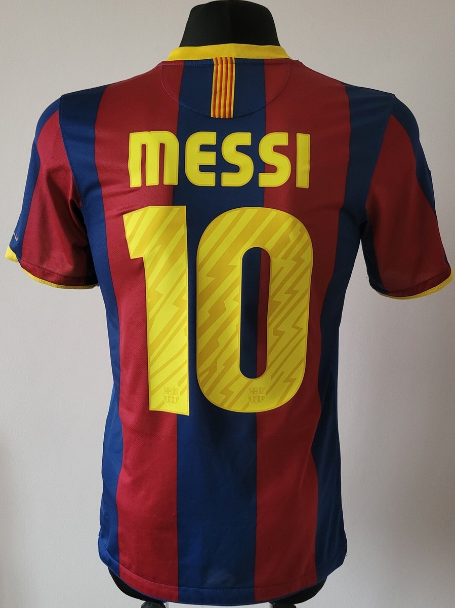 Barcelona 2010 - 2011 Home football Nike shirt #10 Messi Avtograph