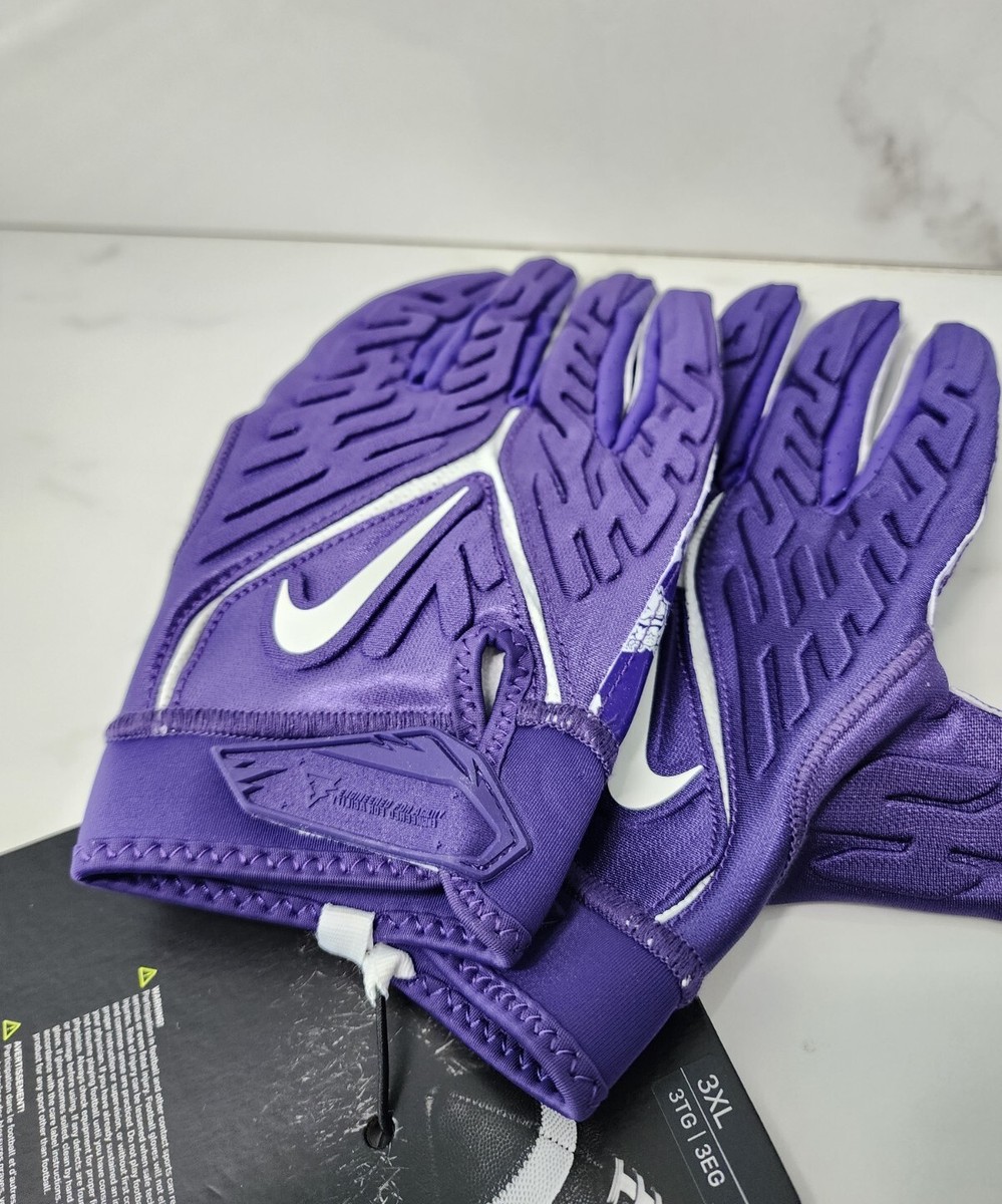 Nike SuperBad Football Gloves TCU Horned Frogs TEXAS University