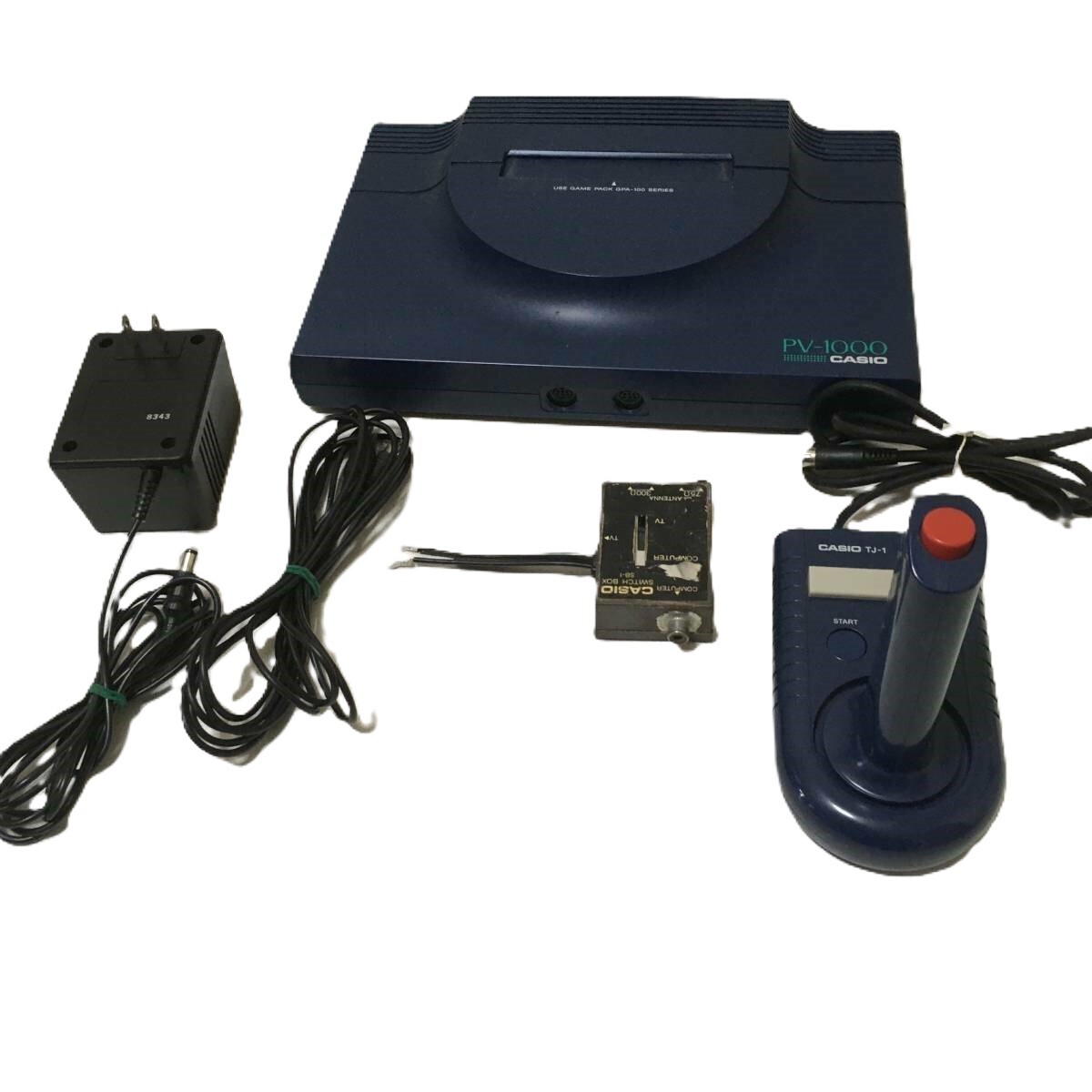 Casio PV 1000 Console Checking Power-on w/ Cable + Controller +