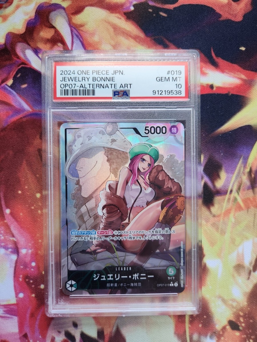 PSA 10 One Piece Jewelry Bonney OP07-019 L Alt Art 500 Years