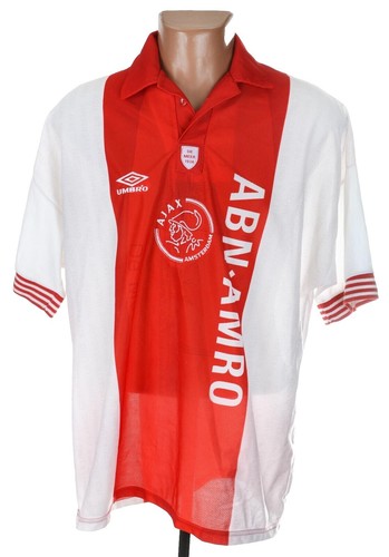 AJAX AMSTERDAM 1999 2000 HOME SHIRT JERSEY UMBRO LONG SLEEVE sz XL