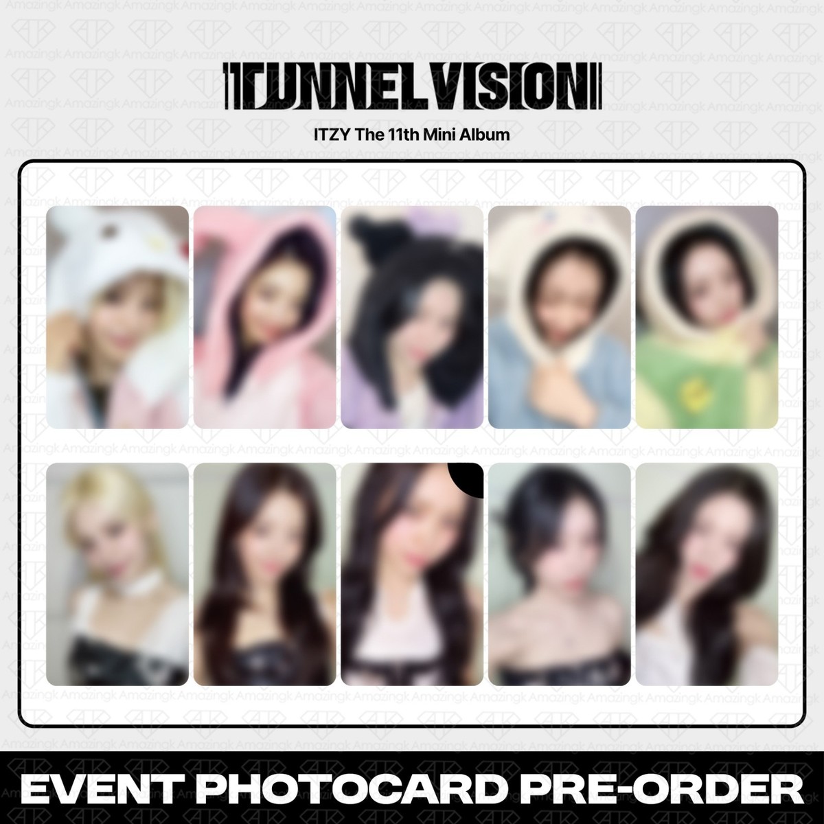itzy TUNNELVISION makestar 予約限定 トレカ5枚セット ITZY tunnel