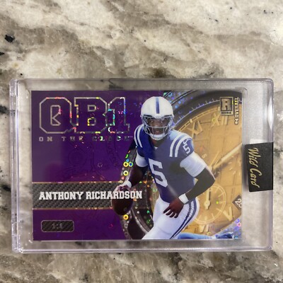 2023 Anthony Richardson Rookie RC 1/1 Wild Card QB1 On The Clock