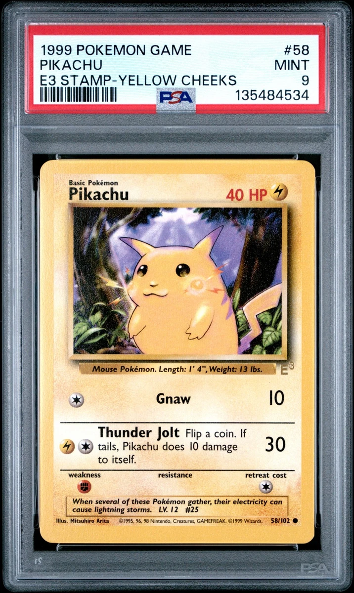 Pikachu Pokémon TCG Professional Sports Authenticator (PSA
