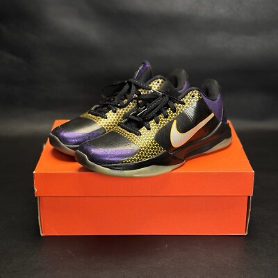 NIKE ZOOM KOBE 5 POP PLAYOFFF CARPE DIEM MENS 9 - 395780 001 BLACK