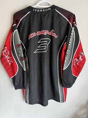 Y2K Reebok Allen Iverson i3 Motocross Longsleeve Jersey Bad Newz