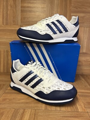 RARE🔥 Sz 10.5 - Adidas ZXZ LEA MNG Trefoil Spell-Out Men's Shoes