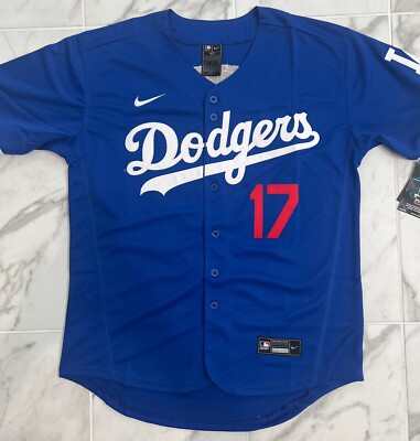 Shohei Ohtani Los Angeles Dodgers #17 Adult M L XL 2XL White Blue