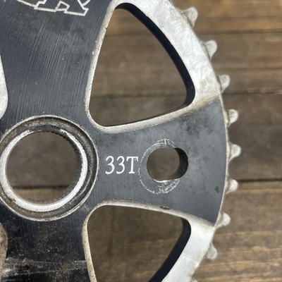 DK BMX Sprocket 33T USA Iron Cross Vintage Black 33 Tooth Alloy