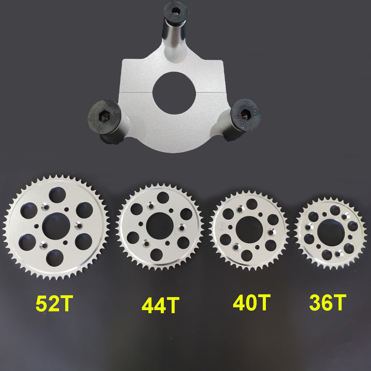 Rear Hub Adapter 1.25 inch & High Performance CNC Sprocket-Gas