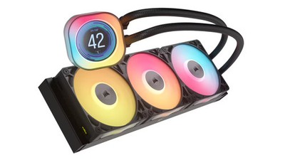 CORSAIR - iCUE LINK TITAN 360 RX LCD Liquid CPU Cooler - Black | eBay