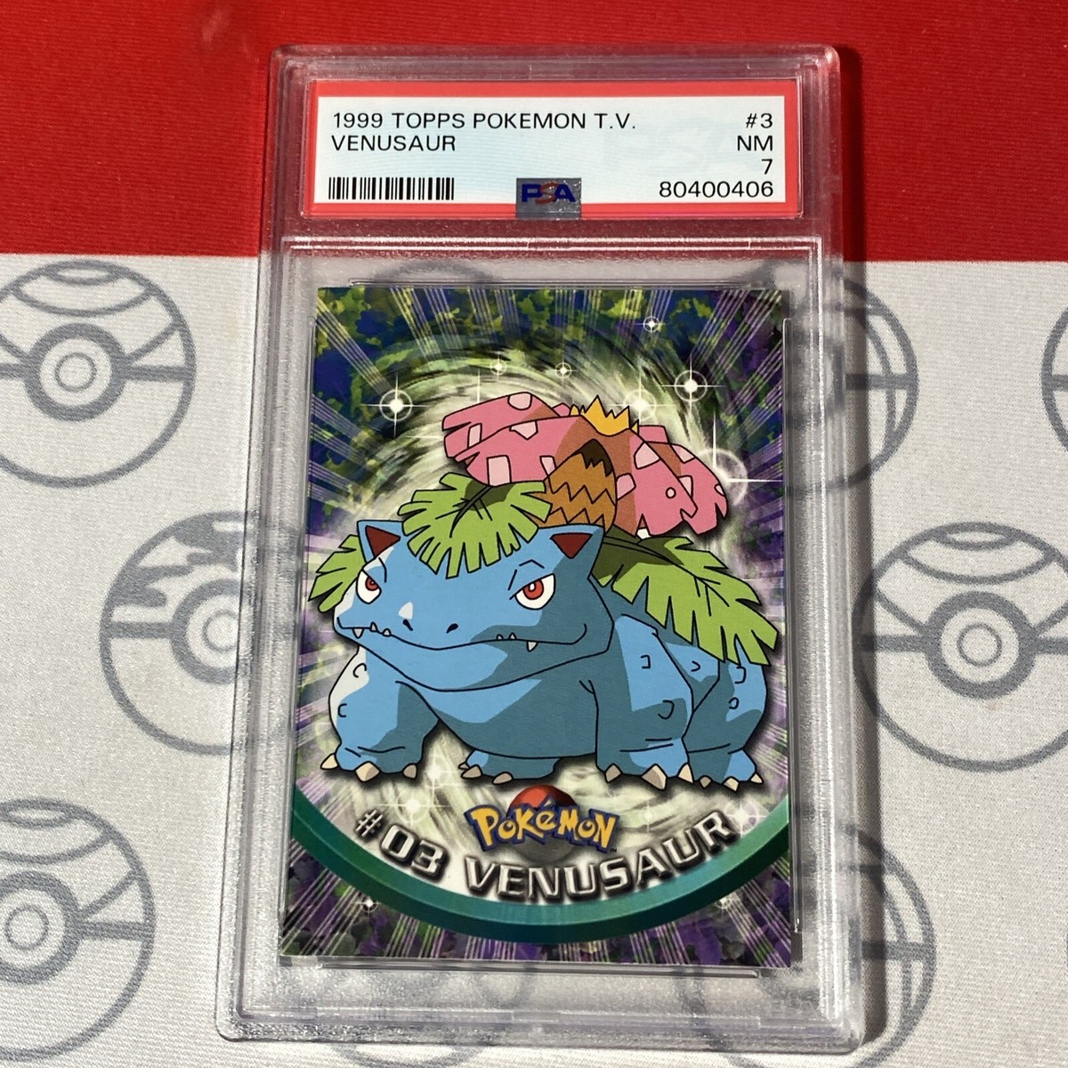 PSA 7 NM Topps Venusaur 3 Pokemon 1999 TV Graded Card 0406 | eBay