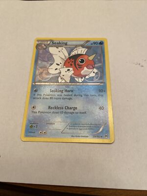 POKEMON Trading Card Stage 1 seaking HP90 Soaking Horn Reckless