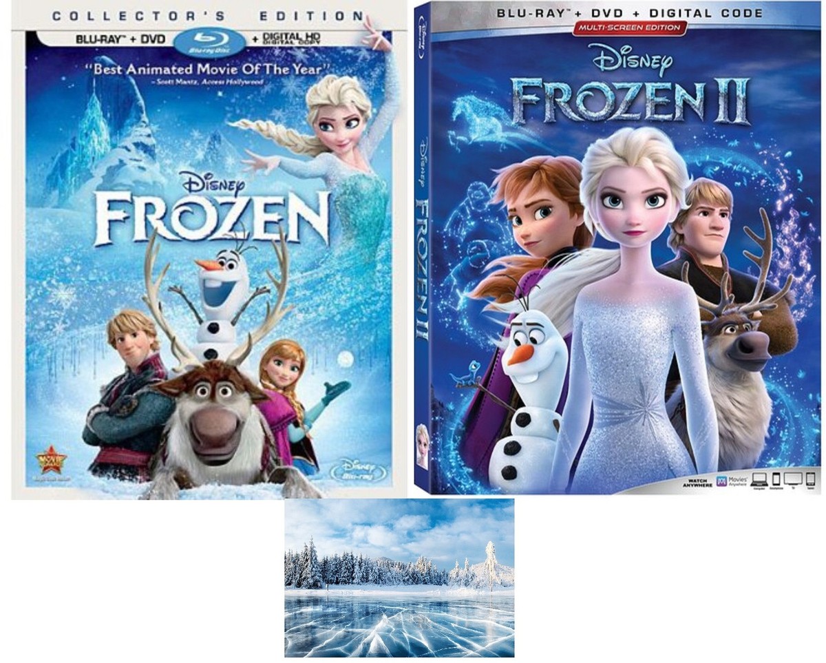 Disney's Frozen DVD + Blu Ray Double Feature One 1 & Two 2 New | eBay