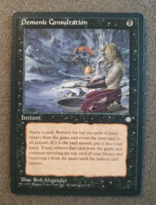 Demonic Consultation - English - Ice Age - MTG - Magic the