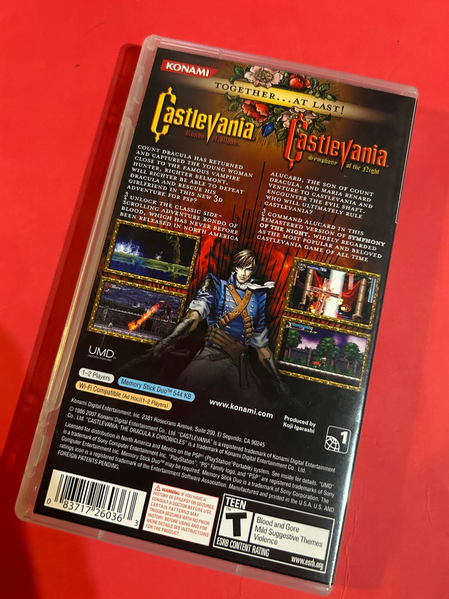 Castlevania: The Dracula X Chronicles (Sony PSP, 2007) Complete