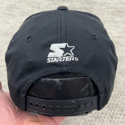 Vintage Oakland Raiders Hat Cap Snapback 90s Starter Black Twill