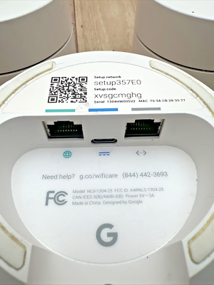 Google WiFi Model AC-1304 Mesh - 3 Pack Units Only Nothing Else 3