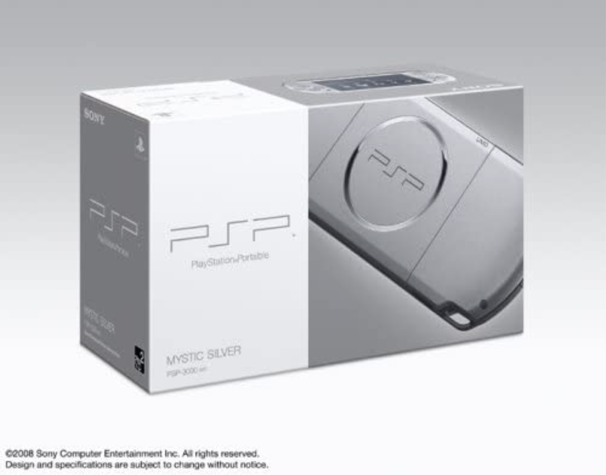 PSP 3000 Mystic Silver MS Box Charger Console [N] | eBay