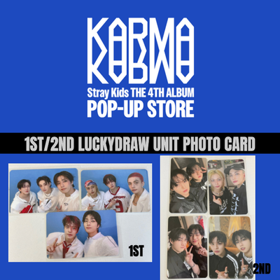 Stray Kids KARMA POP-UP STORE LUCKY DRAW EVENT UNIT PHOTO CARD PC