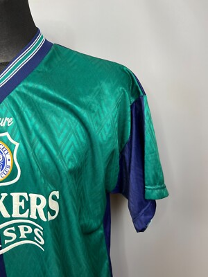 LEICESTER CITY 1995 1996 THIRD SHIRT FOOTBALL SOCCER JERSEY FOX