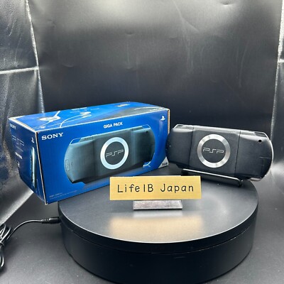 SONY Playstation Portable Giga Pack Black PSP-1000 Console Set No