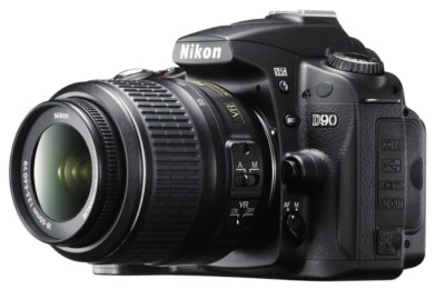 Nikon D D90 12.3MP Digital SLR Camera - Black (Kit w/ AF-S DX 18
